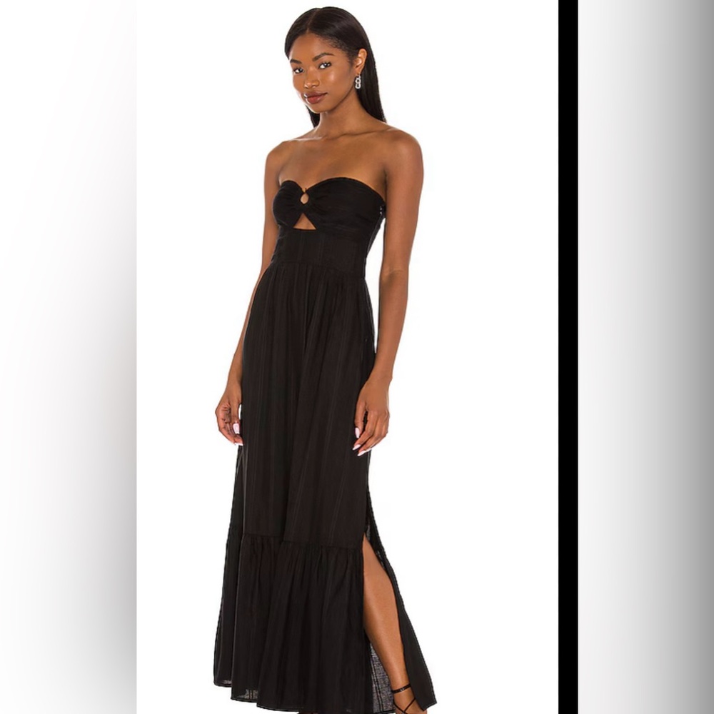 L*Space Black Cut Out Maxi Dress